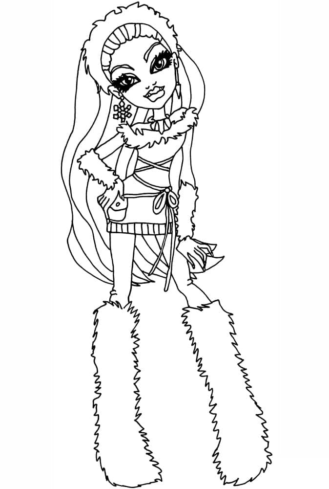 Abbey Bominable Monster High coloring page