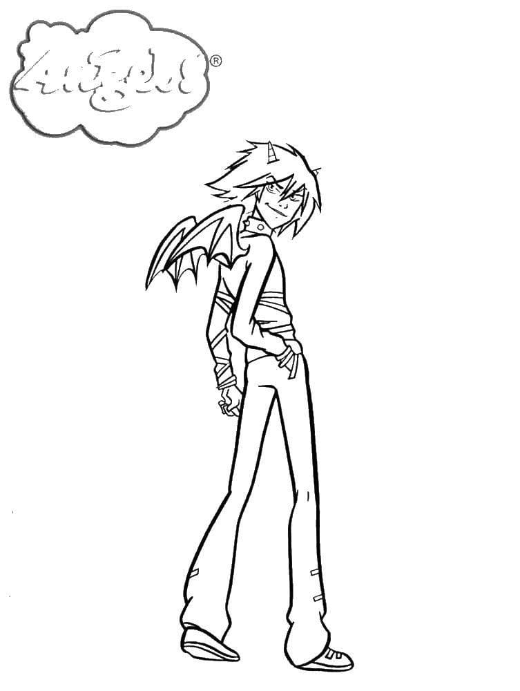 Angels Friends Sulfus coloring page