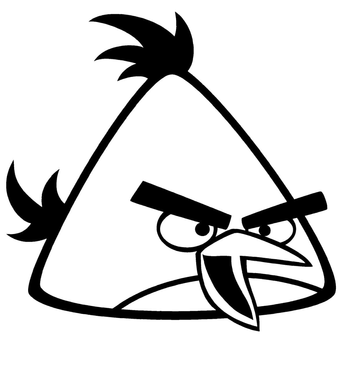 Coloriage Angry Bird Chuck