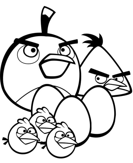 Coloriage Angry Birds 4
