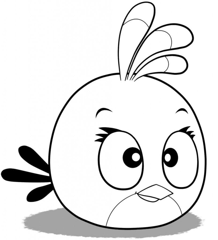Coloriage Angry Birds Stella