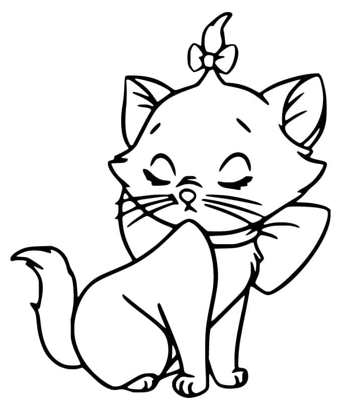 Aristochats Jolie Marie coloring page