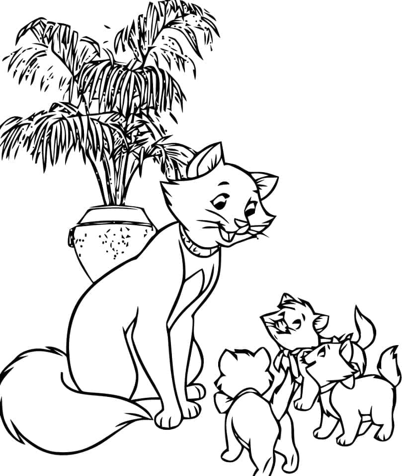 Aristochats Pour Enfants coloring page