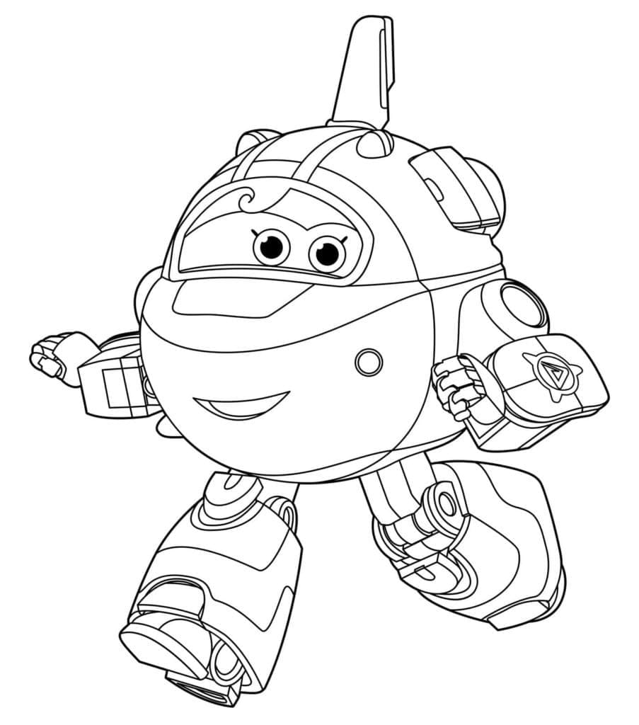 Astra Super Wings coloring page