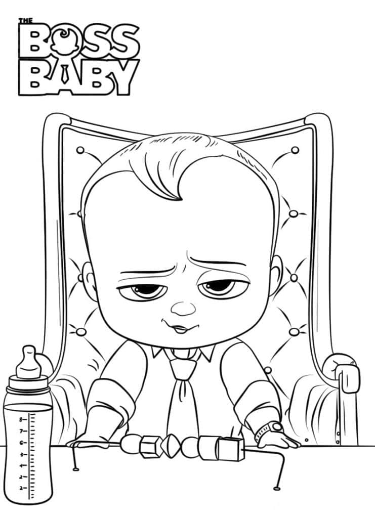 Baby Boss 1 coloring page