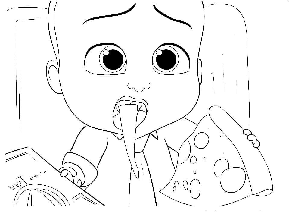 Baby Boss Drôle coloring page
