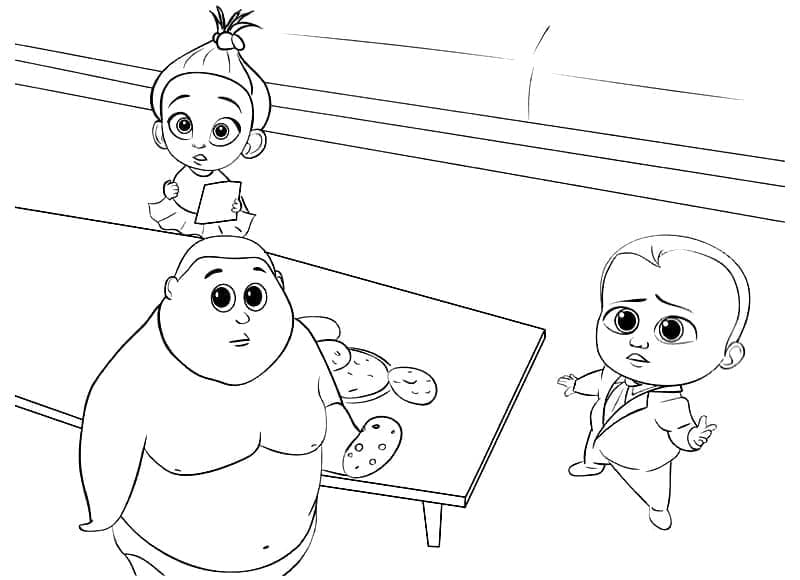 Baby Boss, Staci et Jimbo coloring page