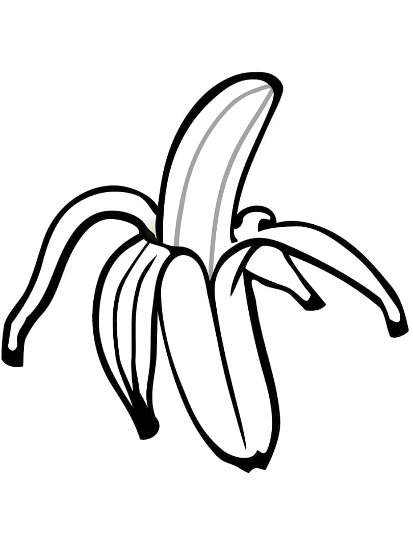 Coloriage Banane Normale