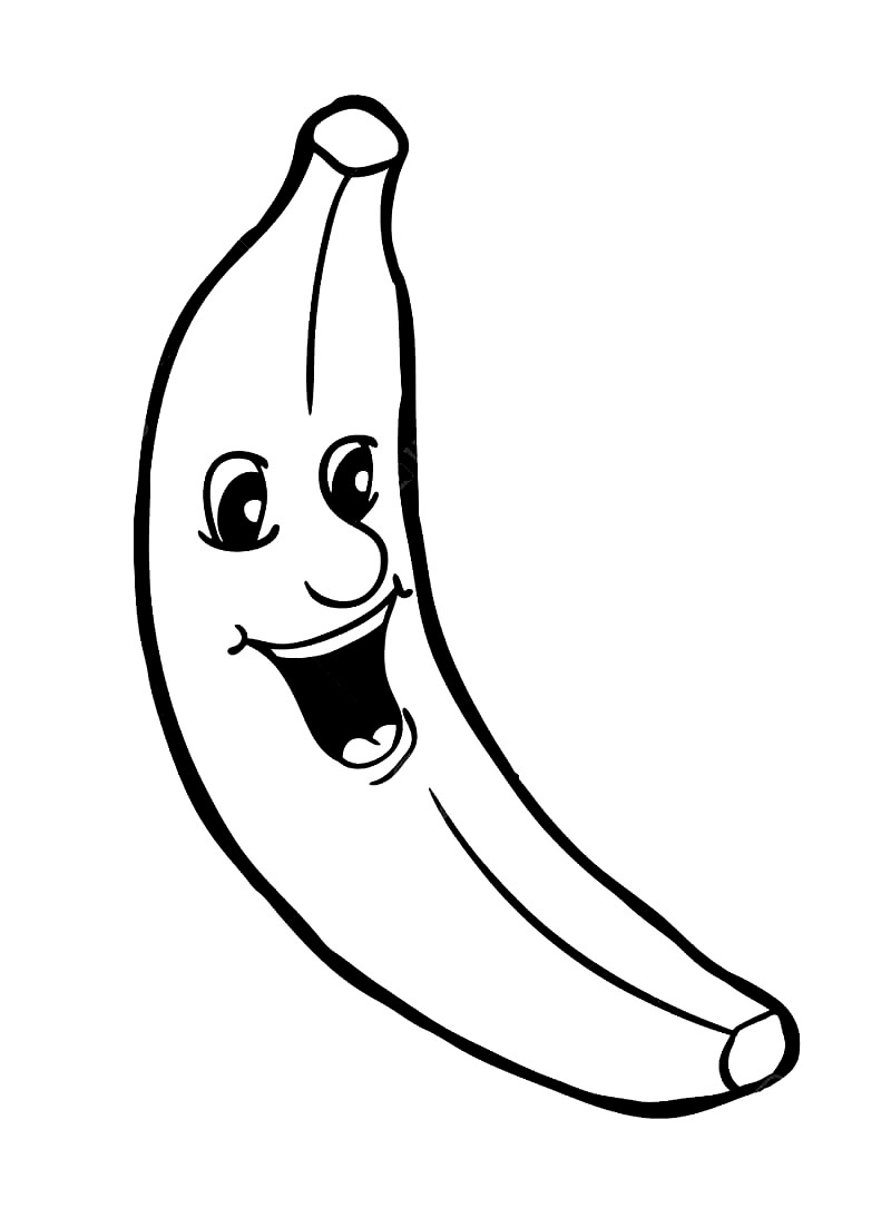 Coloriage Banane Pour Enfants