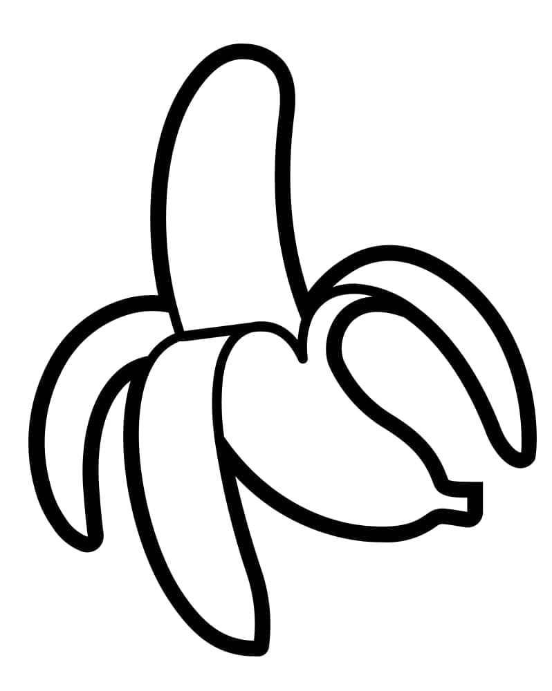 Banane Simple coloring page