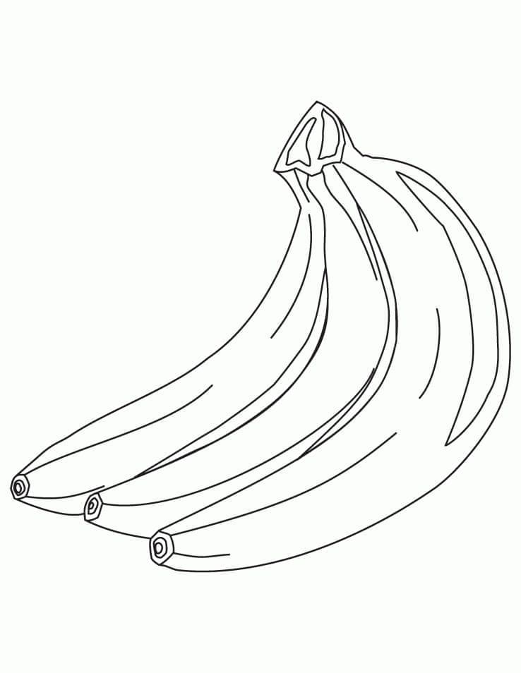 Bananes Gratuites Pour les Enfants coloring page