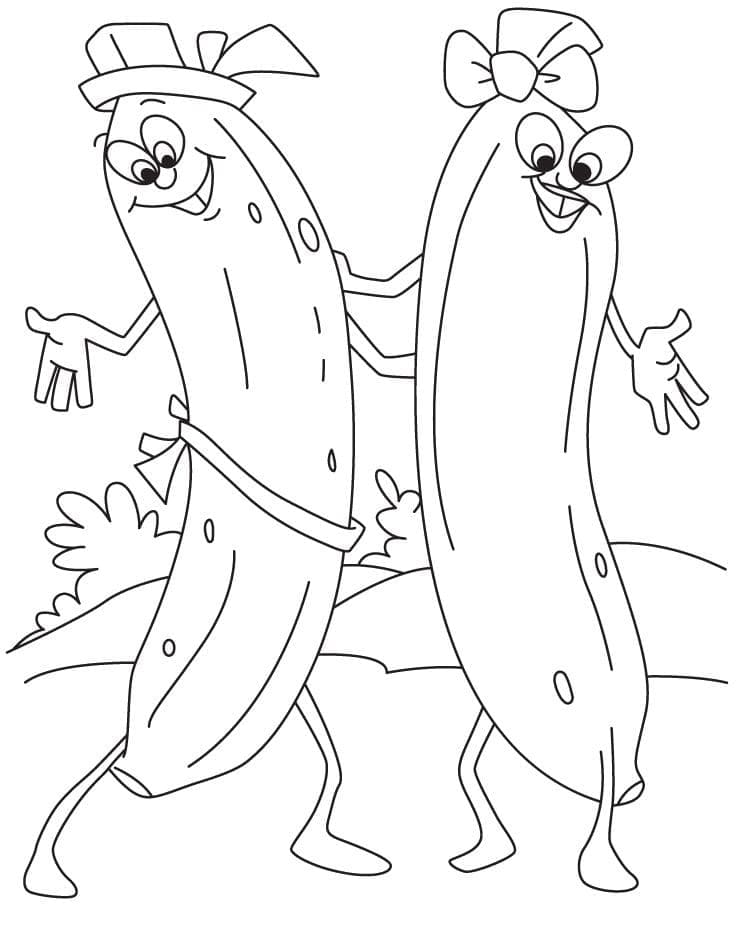 Bananes Imprimables coloring page