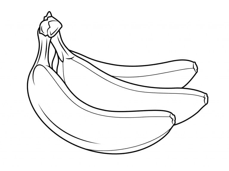 Bananes Pour Enfants coloring page