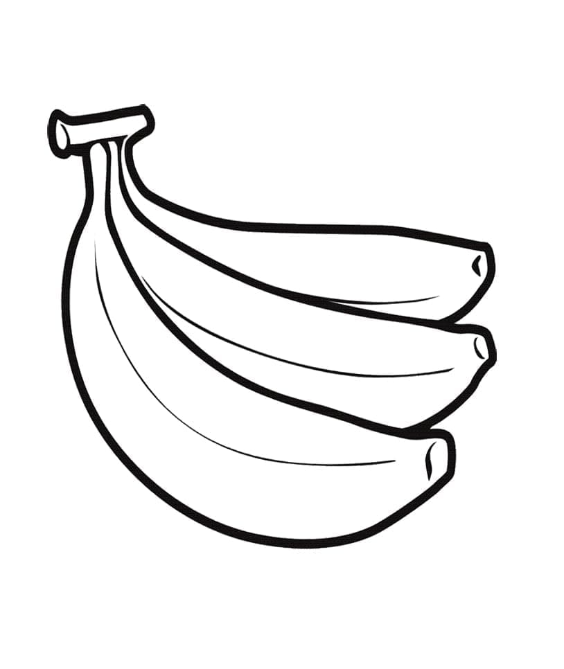Bananes coloring page