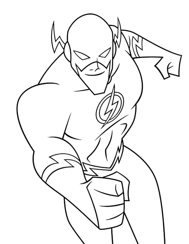 Coloriage Barry Allen Flash