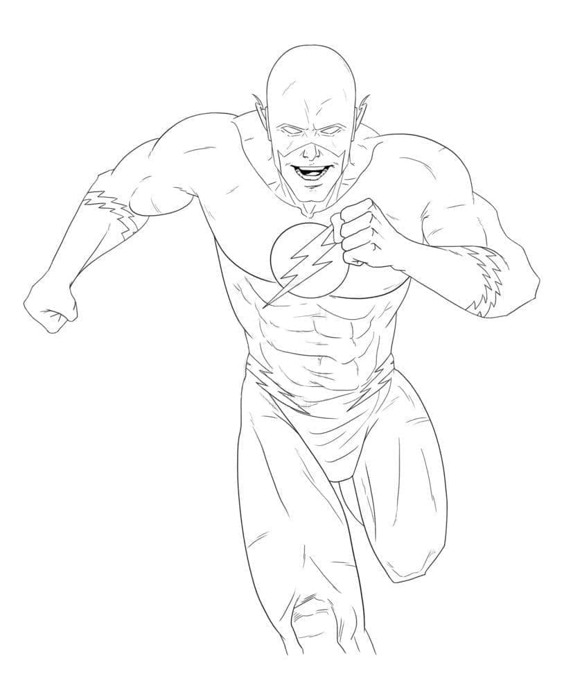 Barry Allen coloring page