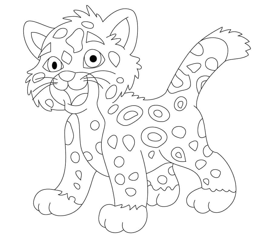 Bébé Jaguar de Go Diego coloring page