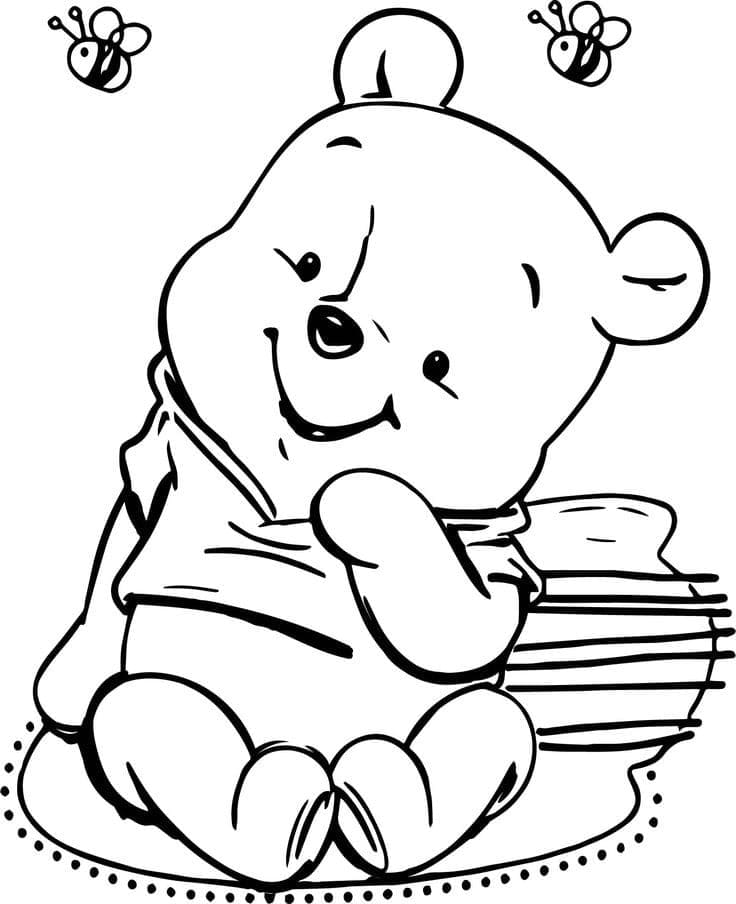 Bébé Winnie l’ourson Disney coloring page
