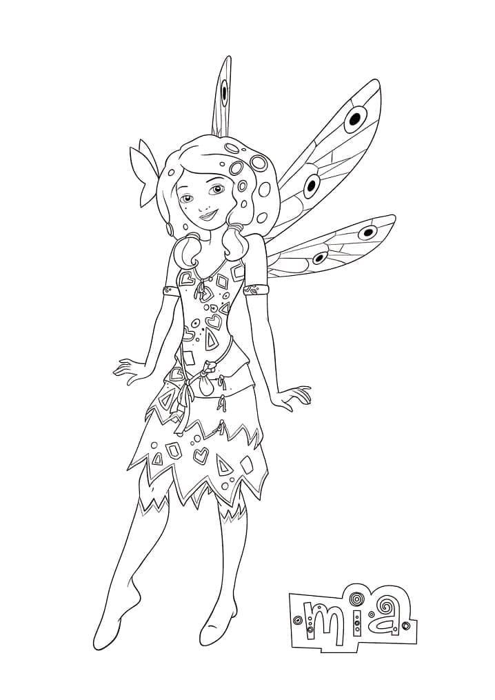 Belle Mia coloring page