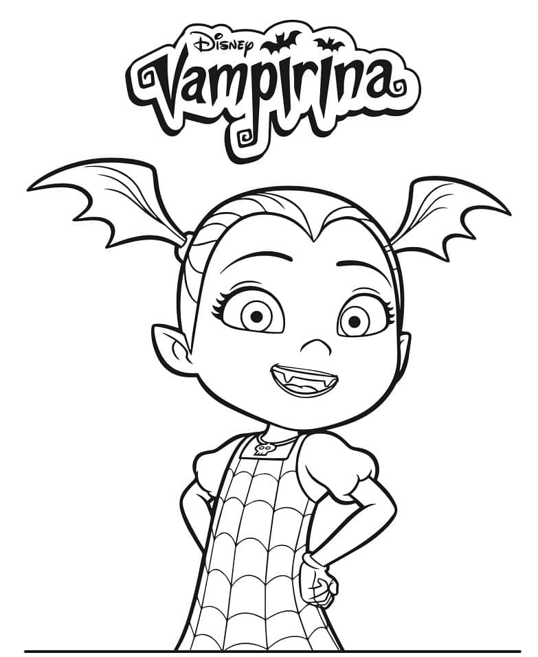 Belle Vampirina coloring page