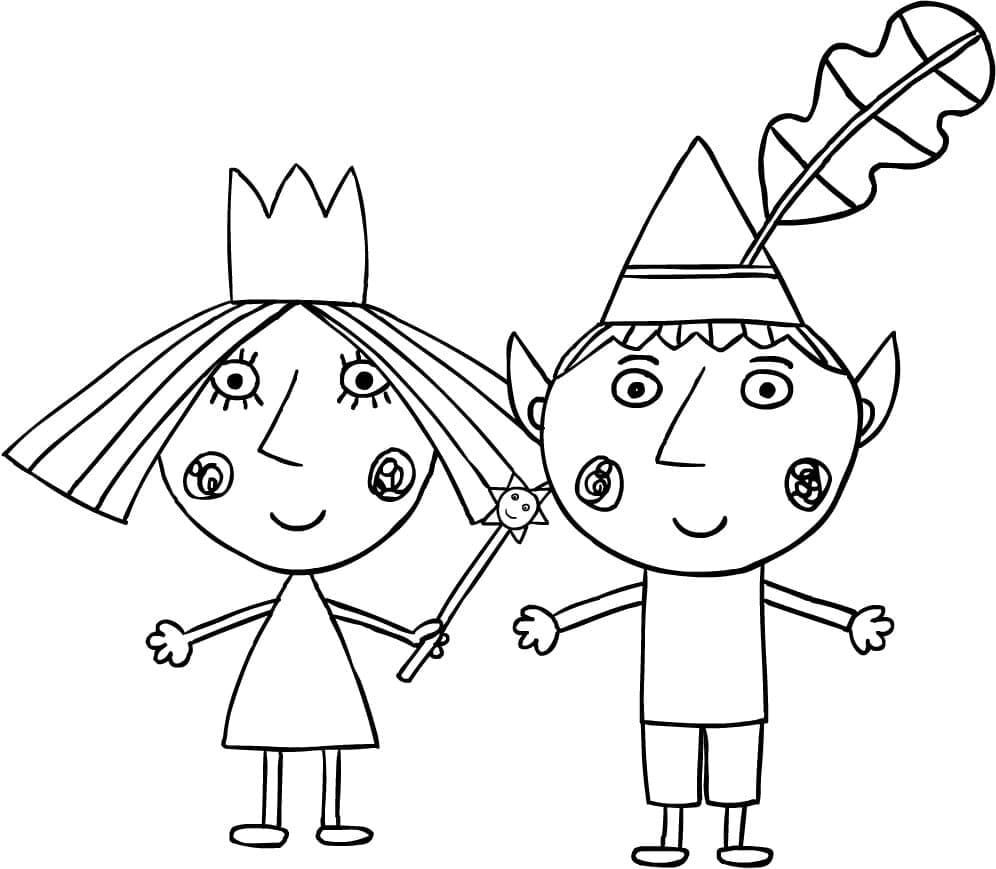 Ben Et Holly coloring page