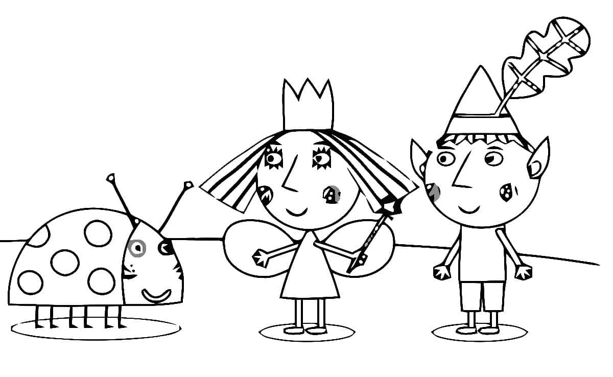 Ben, Holly et Gaston coloring page