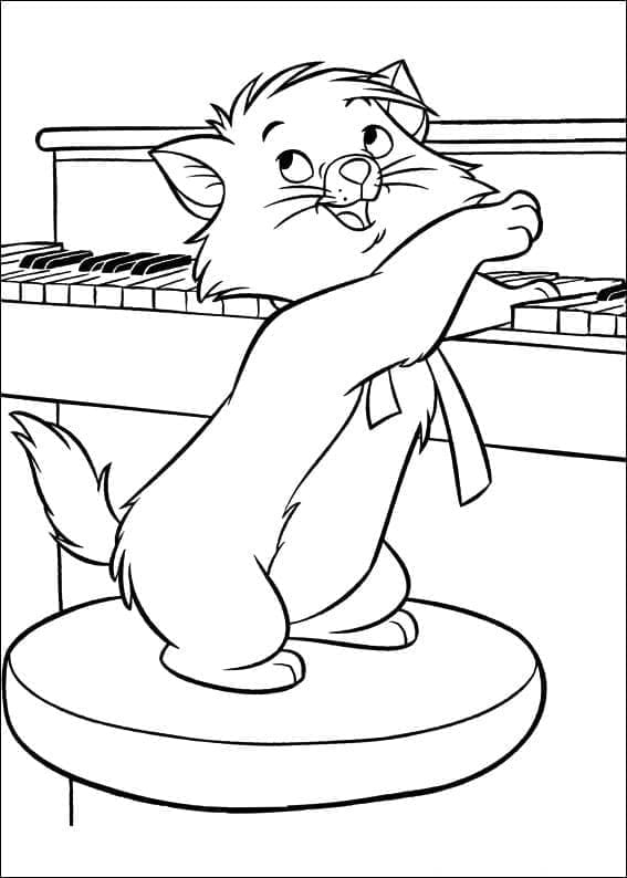 Coloriage Berlioz de Les Aristochats