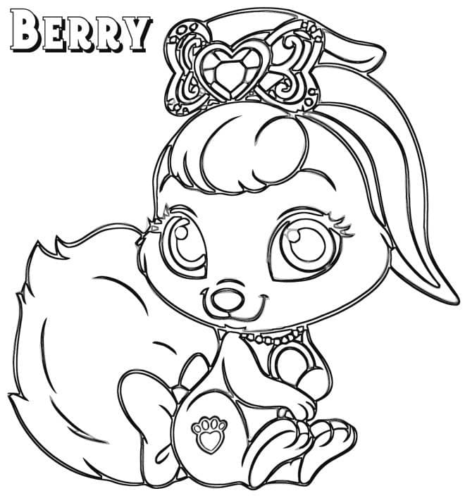 Berry Palace Pets coloring page
