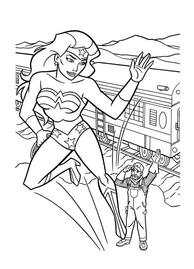 Bon Wonder Woman coloring page