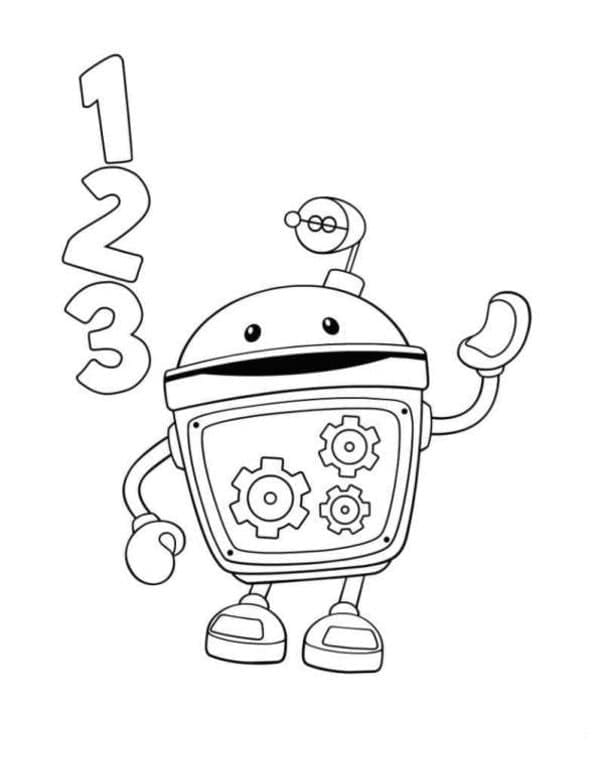 Coloriage Bot de Umizoomi