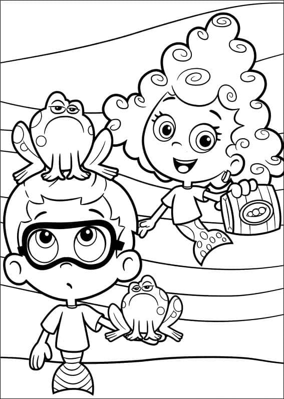 Bubulle Guppies 1 coloring page