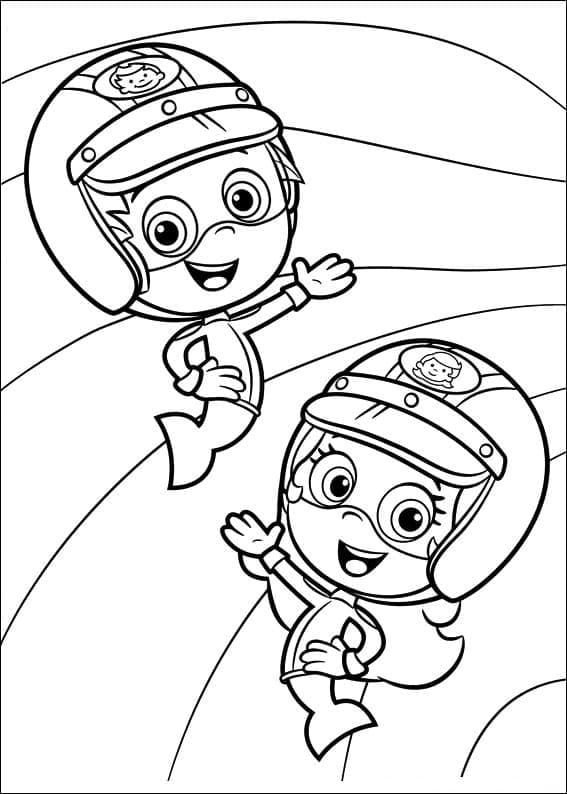 Bubulle Guppies 12 coloring page