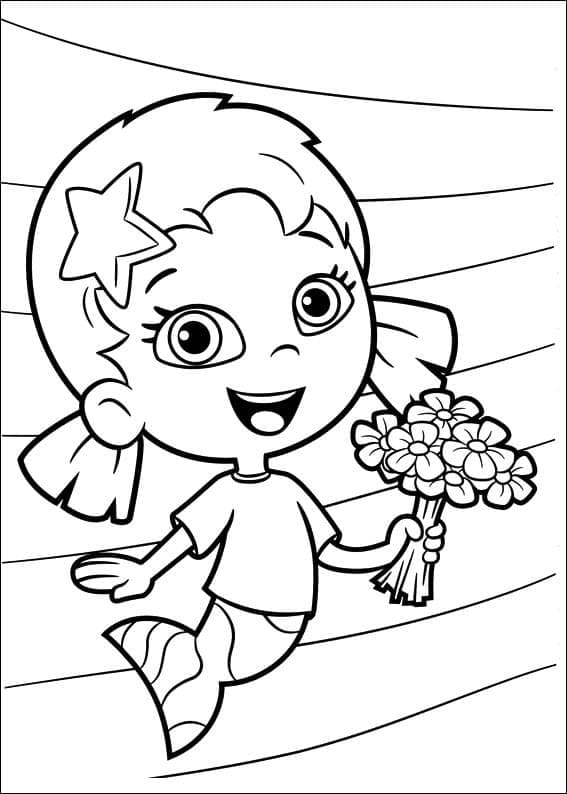 Bubulle Guppies 15 coloring page