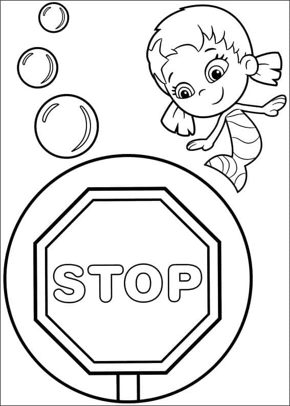 Bubulle Guppies 16 coloring page