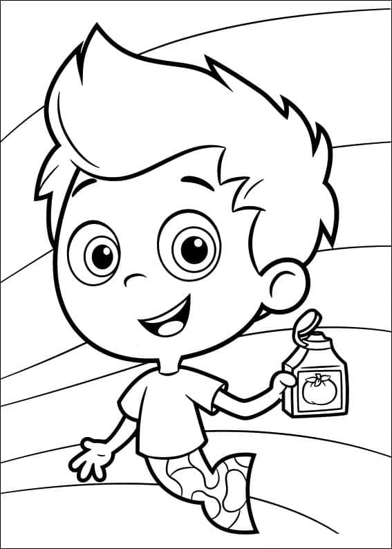 Bubulle Guppies 3 coloring page