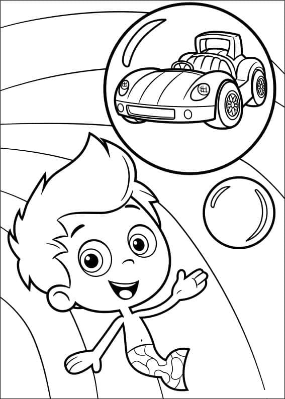Bubulle Guppies 4 coloring page