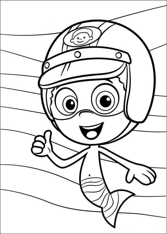 Bubulle Guppies 8 coloring page