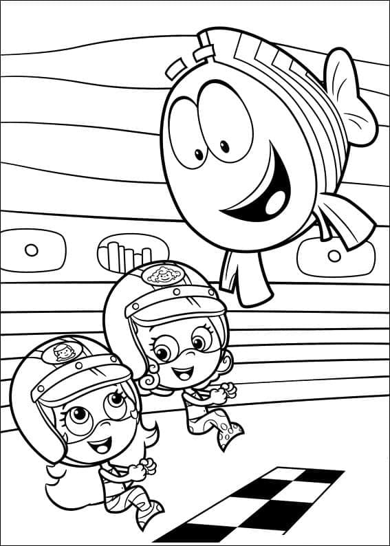 Bubulle Guppies Pour Enfants coloring page