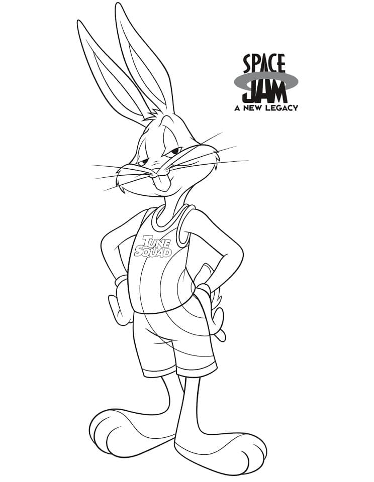 Bugs Bunny de Space Jam Nouvelle Ère coloring page