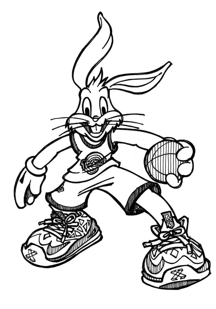 Bugs Bunny de Space Jam coloring page