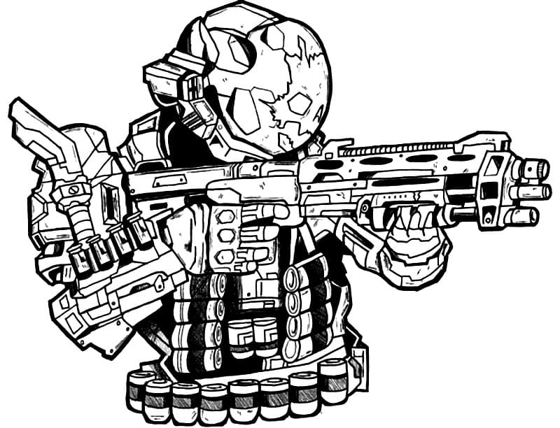 Coloriage Call of Duty COD