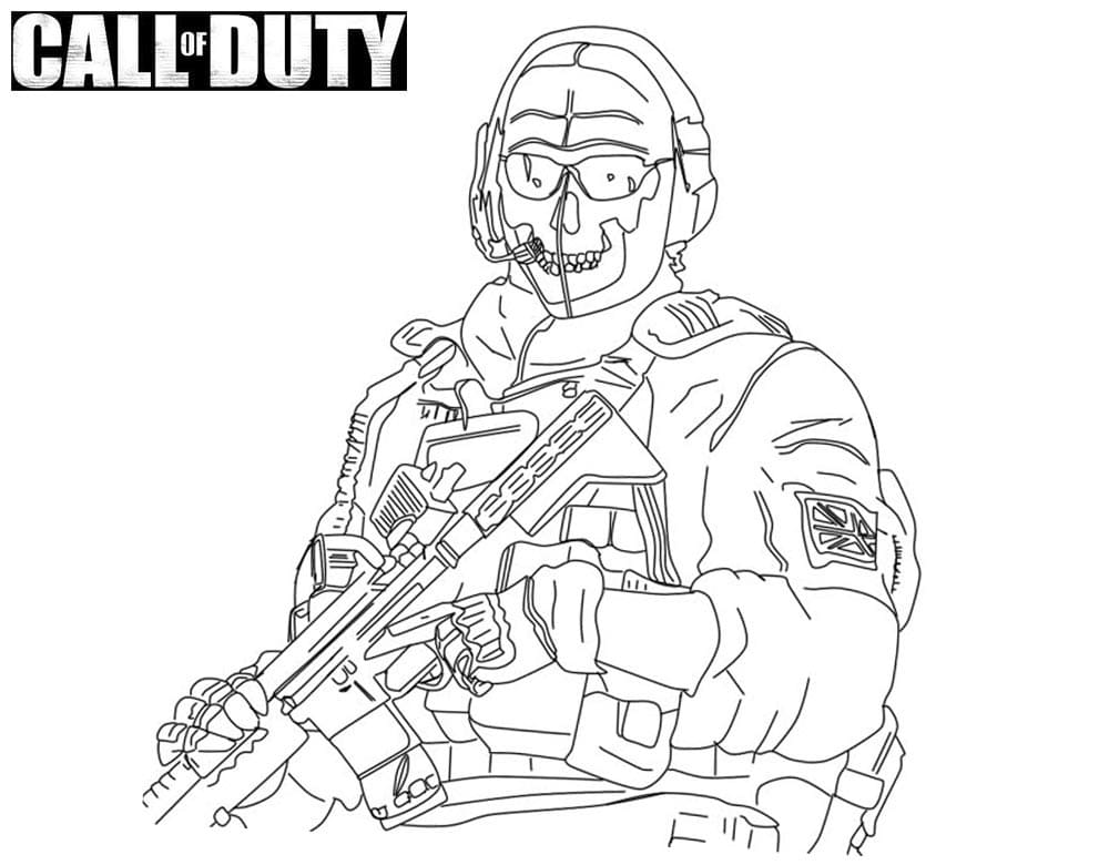 Coloriage Call of Duty Ghost