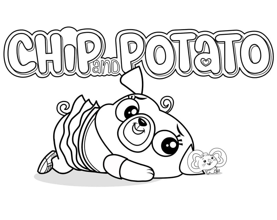 Chip et Patate 12 coloring page