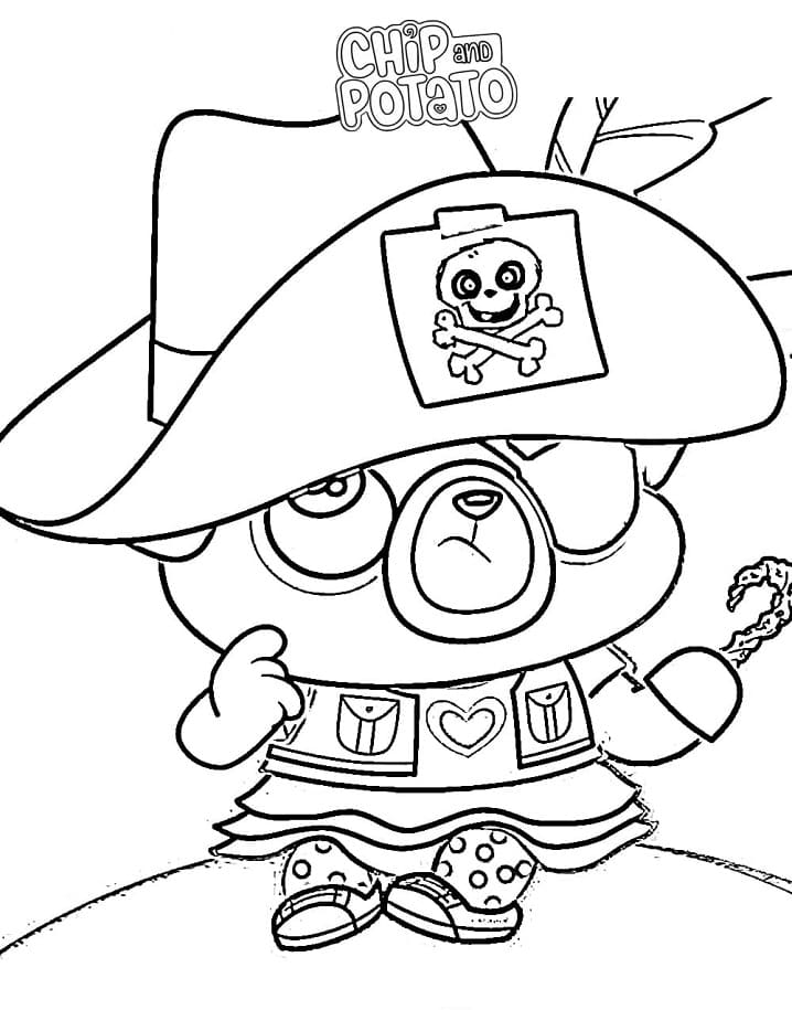 Chip et Patate 13 coloring page