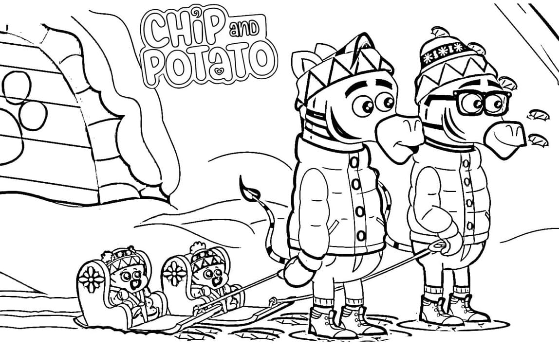Chip et Patate 16 coloring page