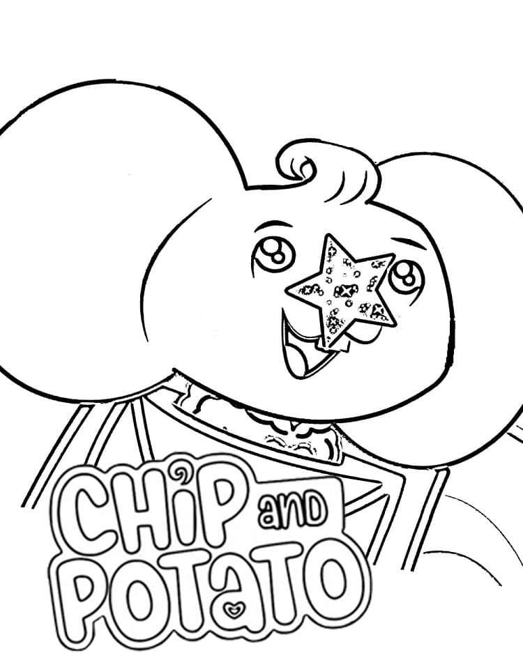 Chip et Patate 7 coloring page