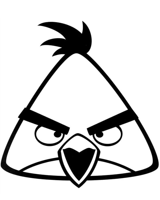 Coloriage Chuck de Angry Birds