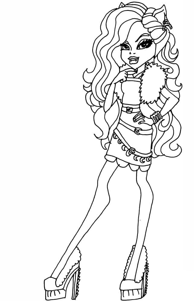 Coloriage Clawdeen Wolf Monster High