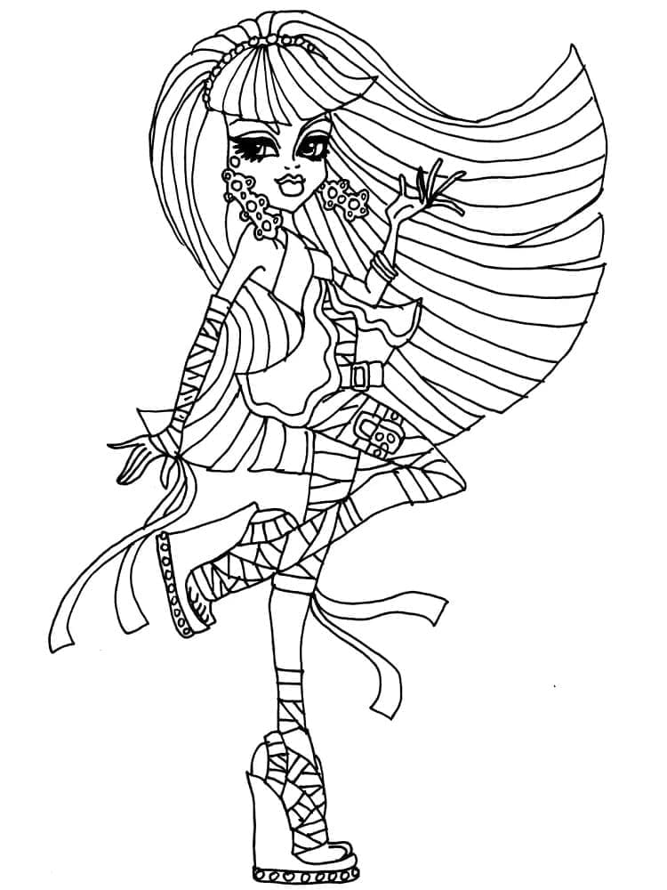 Cleo de Nile de Monster High coloring page