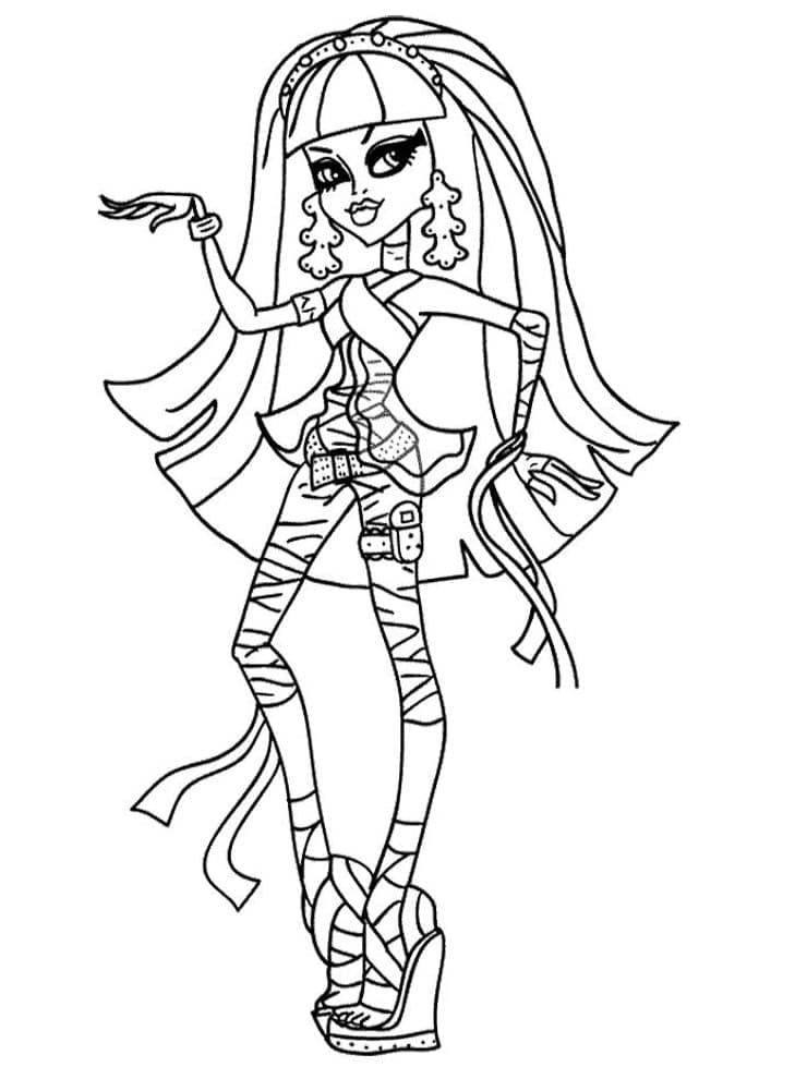 Cleo de Nile Monster High coloring page